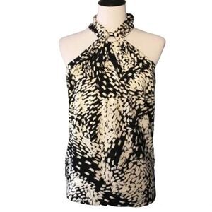 🆕 Michael Kors | Black/White Halter Top size M